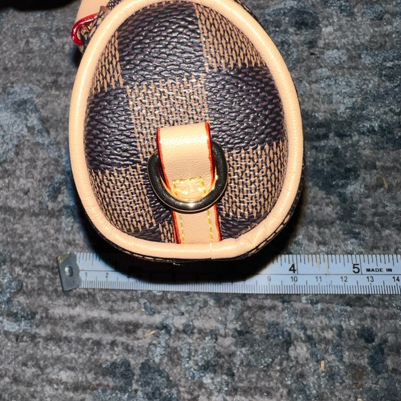 Checkered Mini Bag - Brown and Tan - Picture 2 of 4